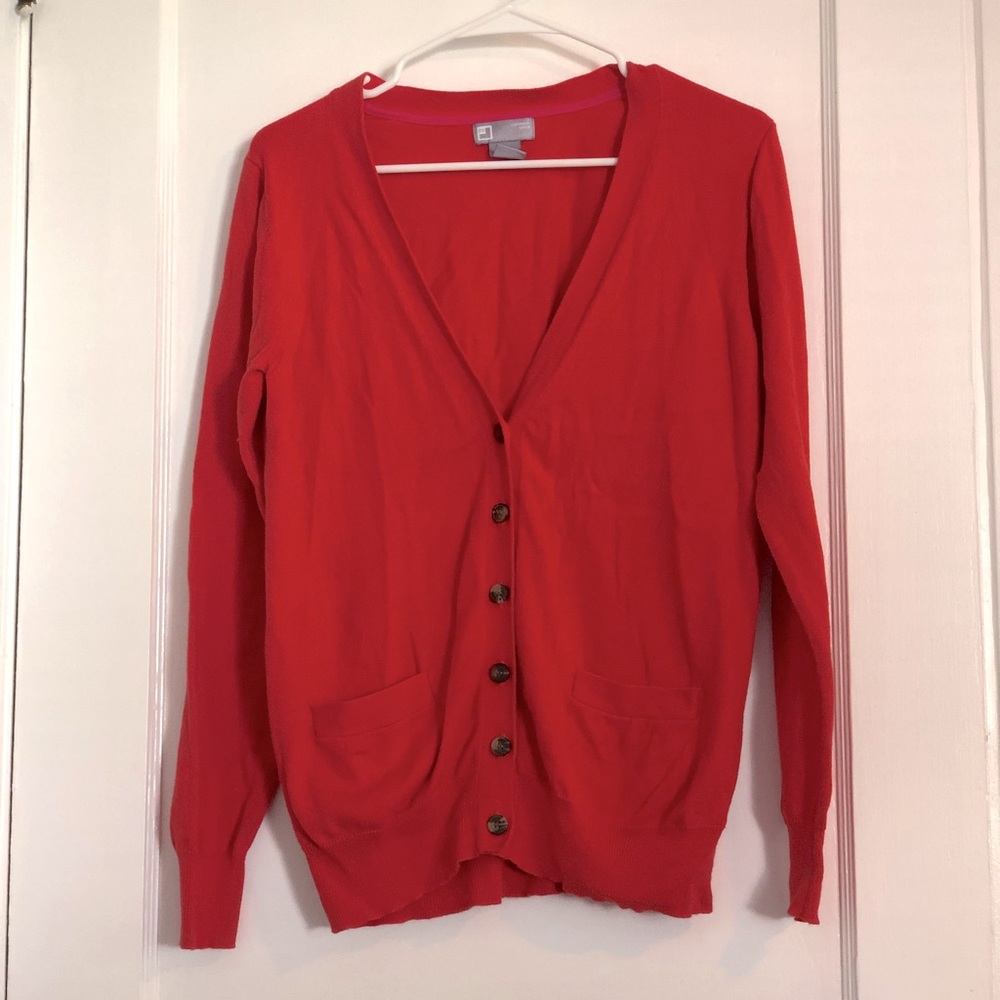 Gap Brand Orange Cardigan, Size L